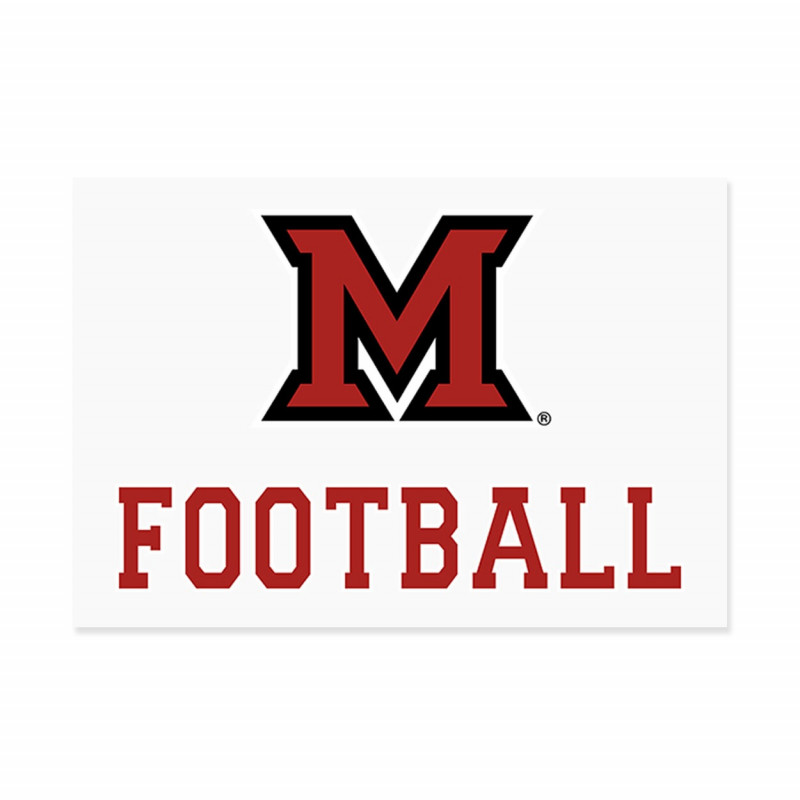 CDI Miami Football Decal - 3.75" x 5.75"