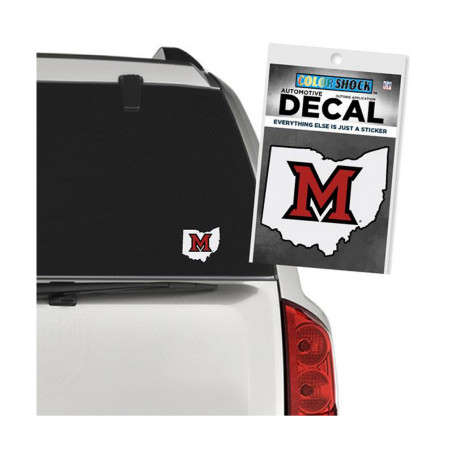 CDI Miami State Auto Decal, White 3.875" x 4.125"