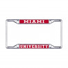 Jardine Miami University License Plate Frame, Chrome