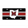 Miami University M Logo State License Plate, Steel