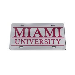 Miami University mirror license plate