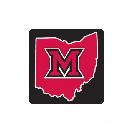 Mini Block "M" Inside of Ohio Auto Decal (2"x2")