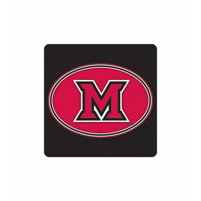 Mini Block "M" Oval Auto Decal (2.5"x1.5")