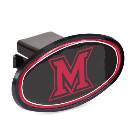 Wincraft Miami Block M Oval Hitch Cover