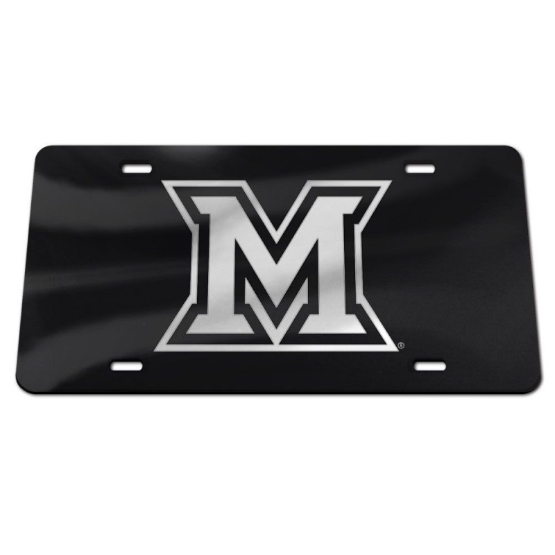 Wincraft Miami University License Plate - Black