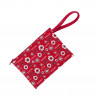 Miami RedHawks Satin Leather Floral Wristlet