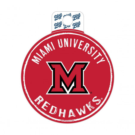 Blue 84 Miami Circle Sticker