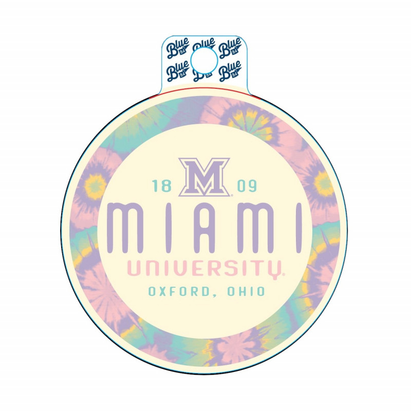 Blue 84 Miami Circle Tie Dye Sticker