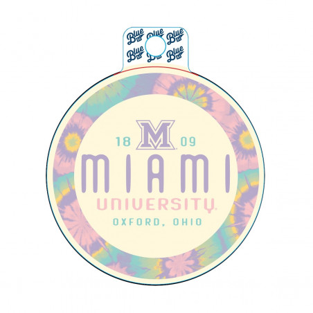 Blue 84 Miami Circle Tie Dye Sticker