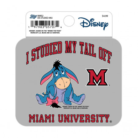 Blue 84 Miami Eeyore Sticker
