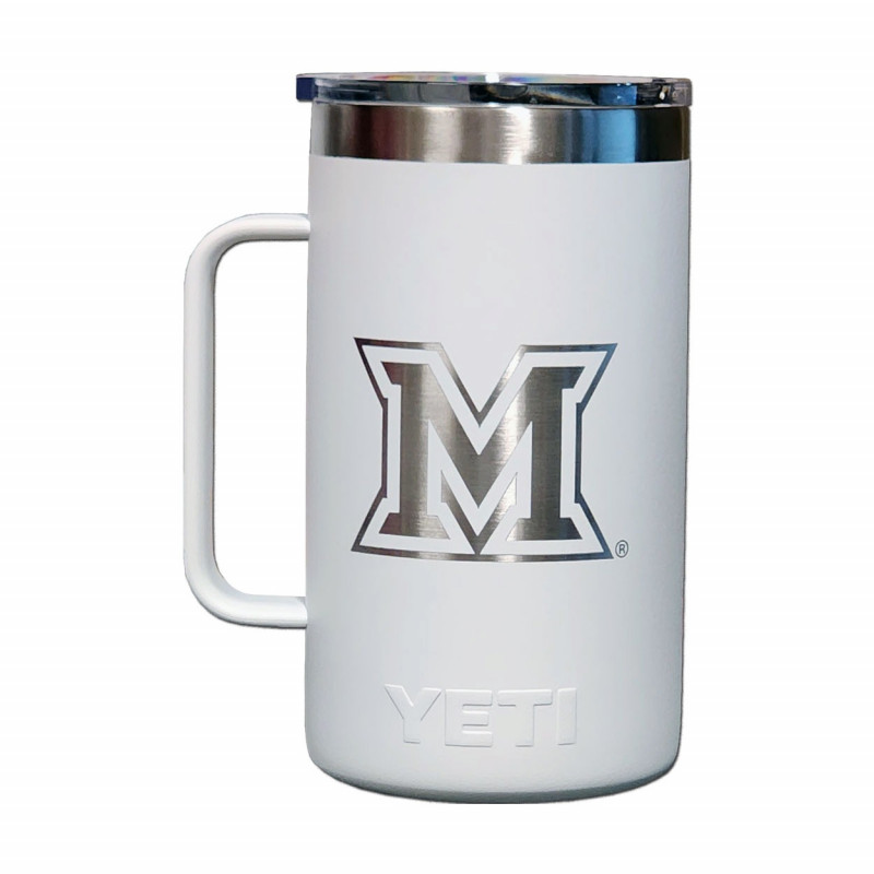 Yeti Miami Univ. Block M Logo 24oz Mug, White