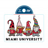 Blue 84 Miami Gnomes Rugged Sticker
