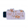 Blue 84 Miami Hibiscus Flowers Sticker