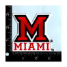 Jardine Miami Univ. Block M Embroidered Iron-On Patch, 3"x3"