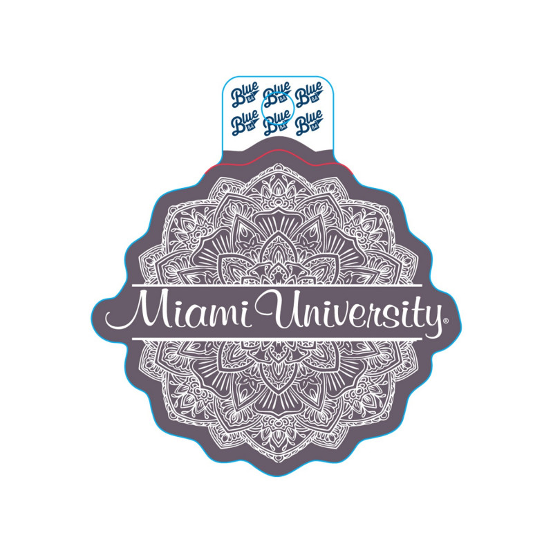 Miami RedHawks Concentric Sticker