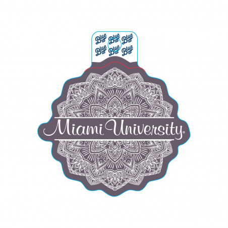 Miami RedHawks Concentric Sticker