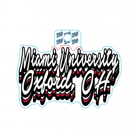 Miami RedHawks Give Good Vibes Sticker