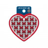 Miami RedHawks Mascot Heart Sticker