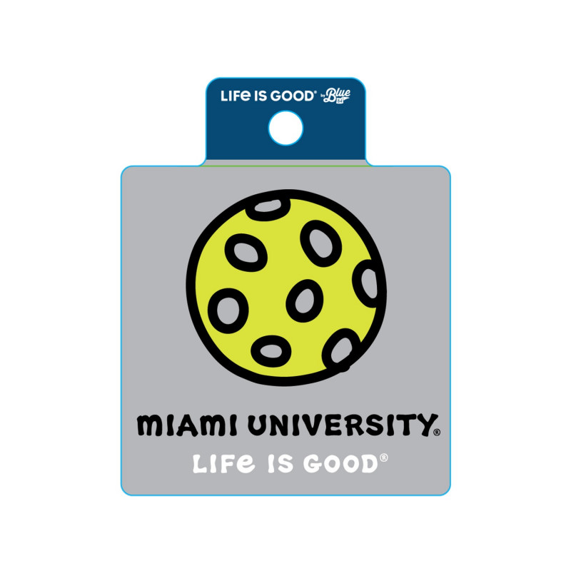 Miami RedHawks Pickleball Sticker