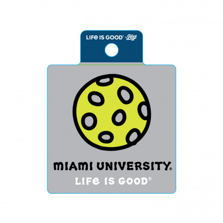 Miami RedHawks Pickleball Sticker