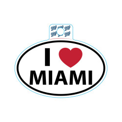 I "Heart" Miami Sticker