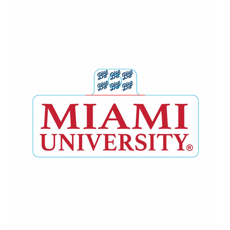 Miami University Stacked Logo Sticker