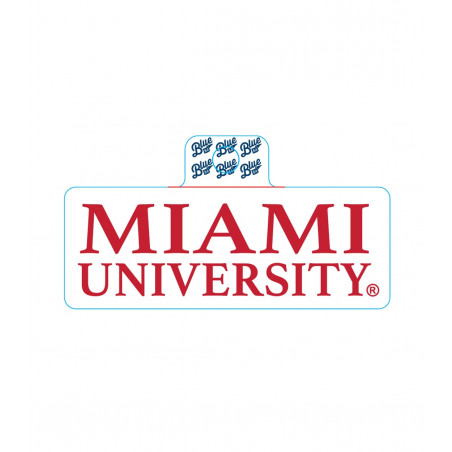 Miami University Stacked Logo Sticker