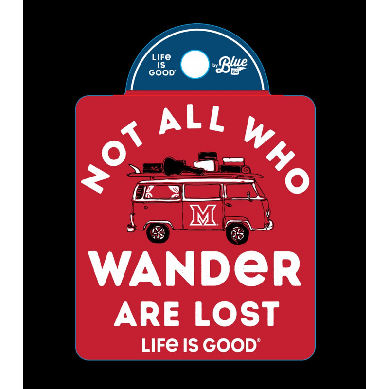 Miami University Wander Bus Sticker 3"x3.5"