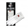Miami Logo One Size Athletic Fit Golf Glove, White