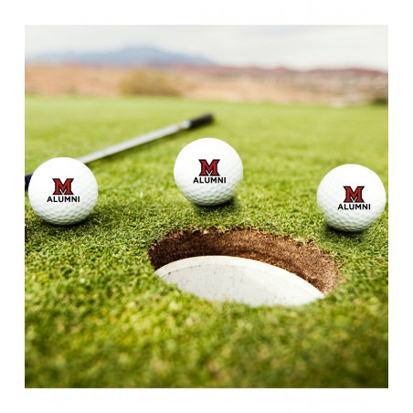 Miami University Alumni TaylorMade Golf Ball 3pk
