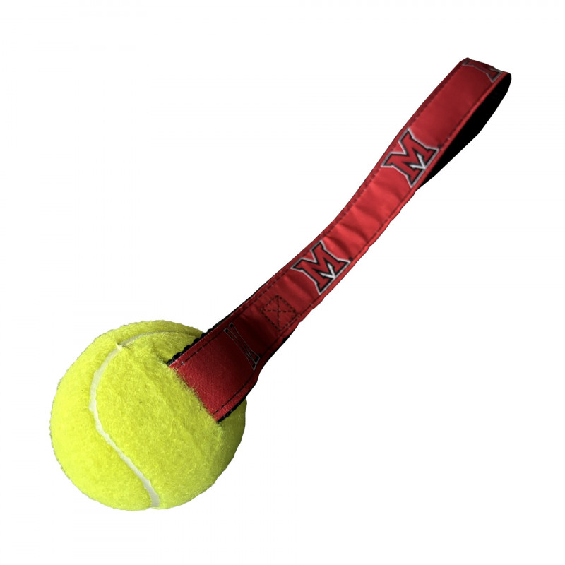 Miami RedHawks Tennis Ball Dog Toy, Red