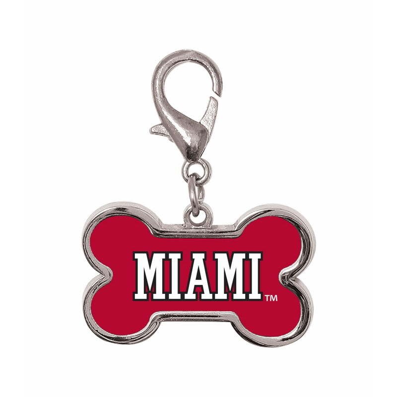 Miami University Dog Bone Pet Charm