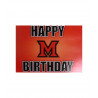 Miami University Happy Birthday Card - Red