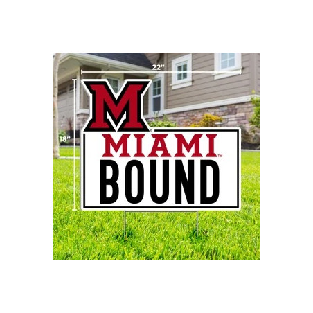 Miami University Miami Bound 17.5"x22" Lawn Sign