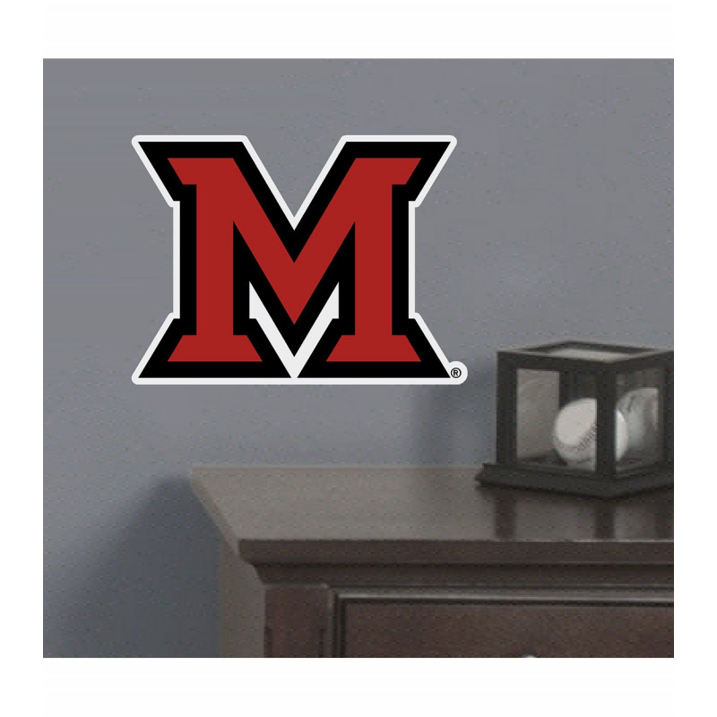 Miami Block "M" Logo 10"x13" Wall Sign