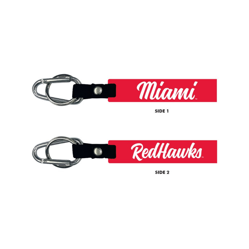Miami RedHawks Jardine Silicone Carabiner Keychain