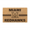Miami RedHawks Welcome Mat with Block M Logo