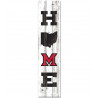 State of Ohio & Block "M" White Block Decor