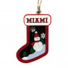 Miami RedHawks Wooden Stocking Ornament, Snowman