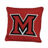 Miami University Red Square Throw Pillow