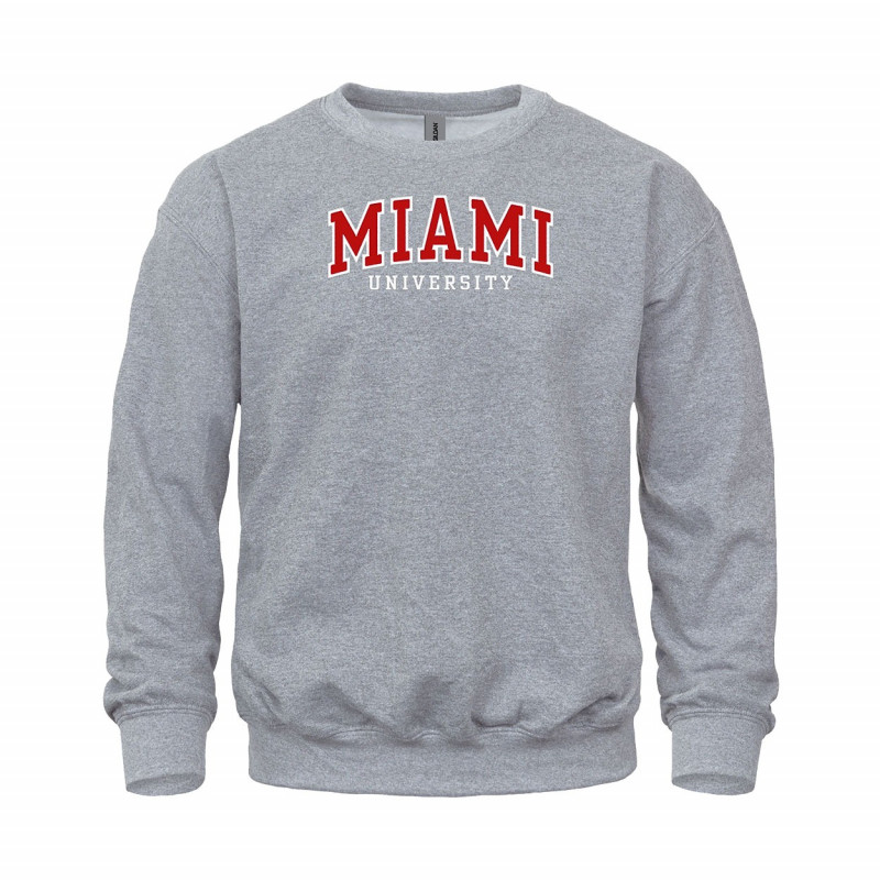 Miami University Tackle Twill Applique and Embroidered Crew