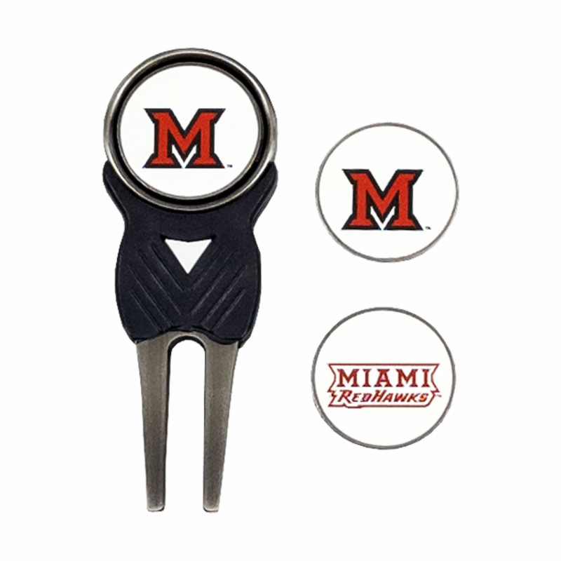 Miami Golf Divot Repair Tool with Extra Ball Markers