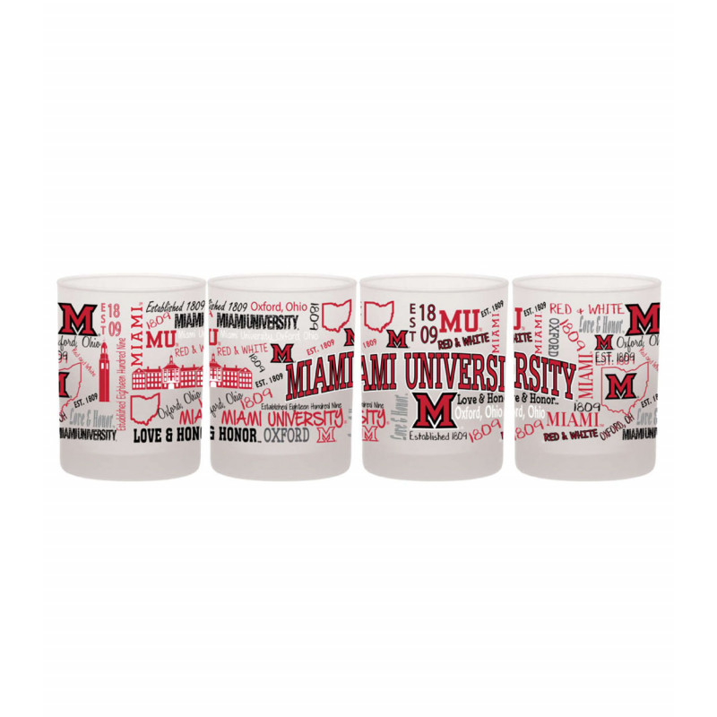 Miami University 1.5oz Frosted Shot Glass