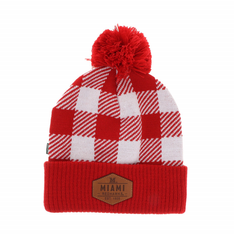 Miami RedHawks Brawny Pom Beanie