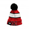 Miami RedHawks New Era Striped "M" Pom Beanie