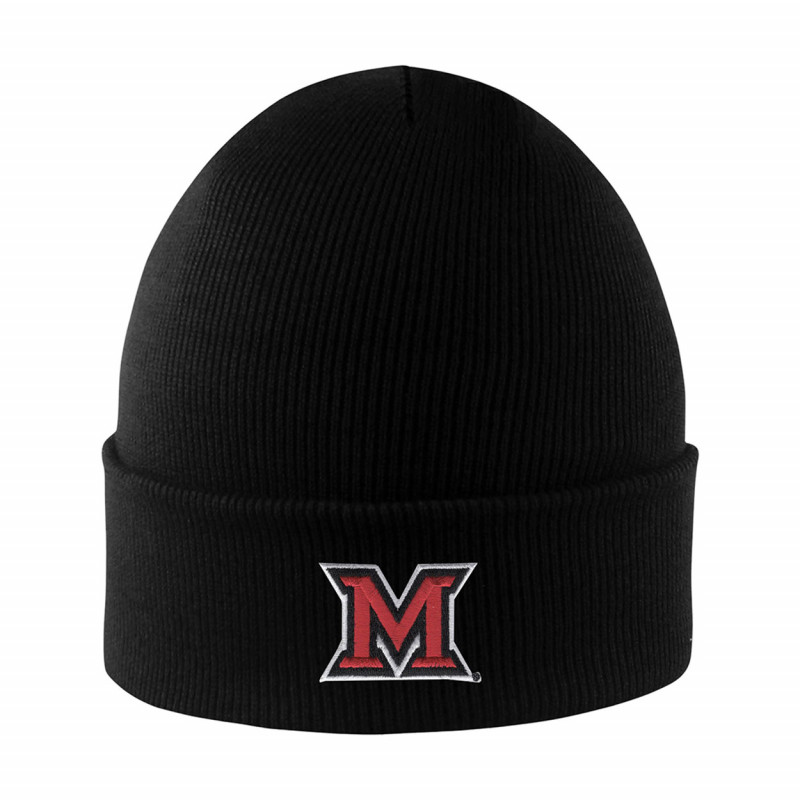 LogoFit Miami University Winter Beanie, Black