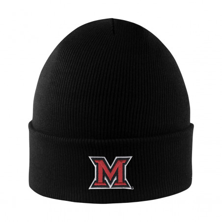 LogoFit Miami University Winter Beanie, Black