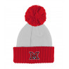 Miami University Logo Pom Hat with Red Cuff