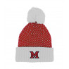 Miami University Logo Pom Hat with Polka Dots