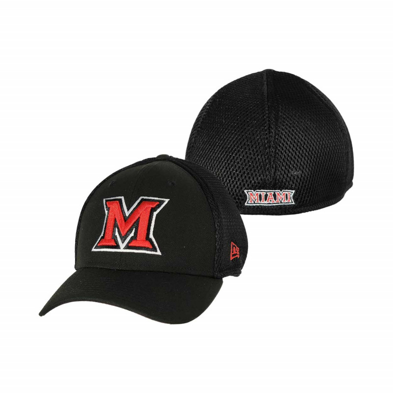 New Era Miami Mesh Fitted Hat, Black